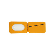 Skládací kožená MagSafe peněženka Dviced – oranžová - iSTYLE CZ