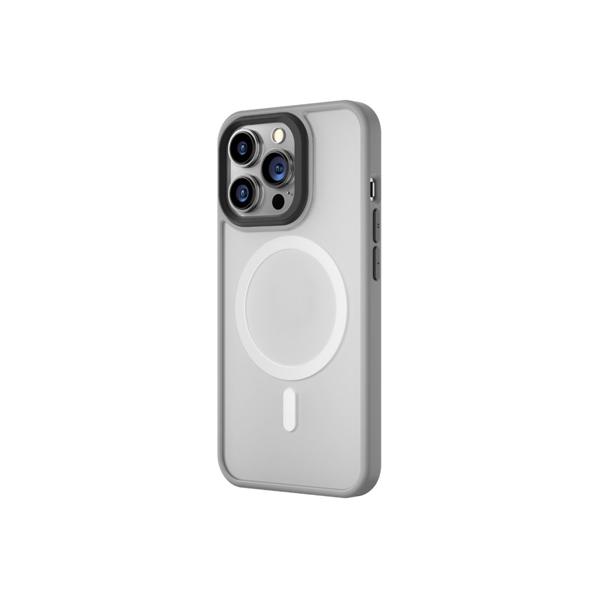 MagSafe kryt na iPhone 16 Blueo Skin Friendly Frosted Case - šedý - iSTYLE CZ