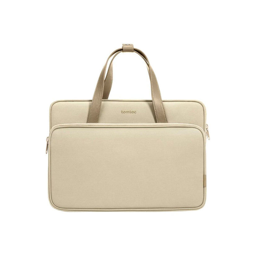 Brašna pro MacBook Pro 14" tomtoc Shoulder Bag - béžová - iSTYLE CZ
