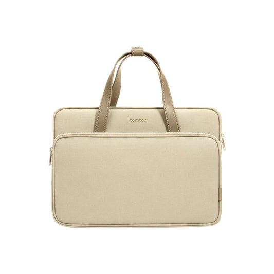 Brašna pro MacBook Pro 14" tomtoc Shoulder Bag - béžová - iSTYLE CZ