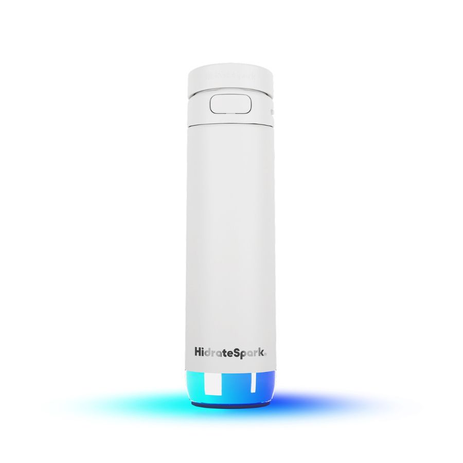 Chytrá lahev s brčkem HidrateSpark PRO 2 621 ml - bílá