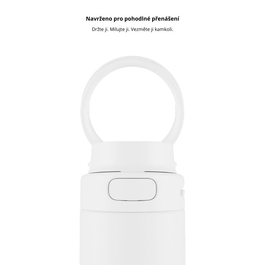 Chytrá lahev s brčkem HidrateSpark PRO 2 950 ml - bílá