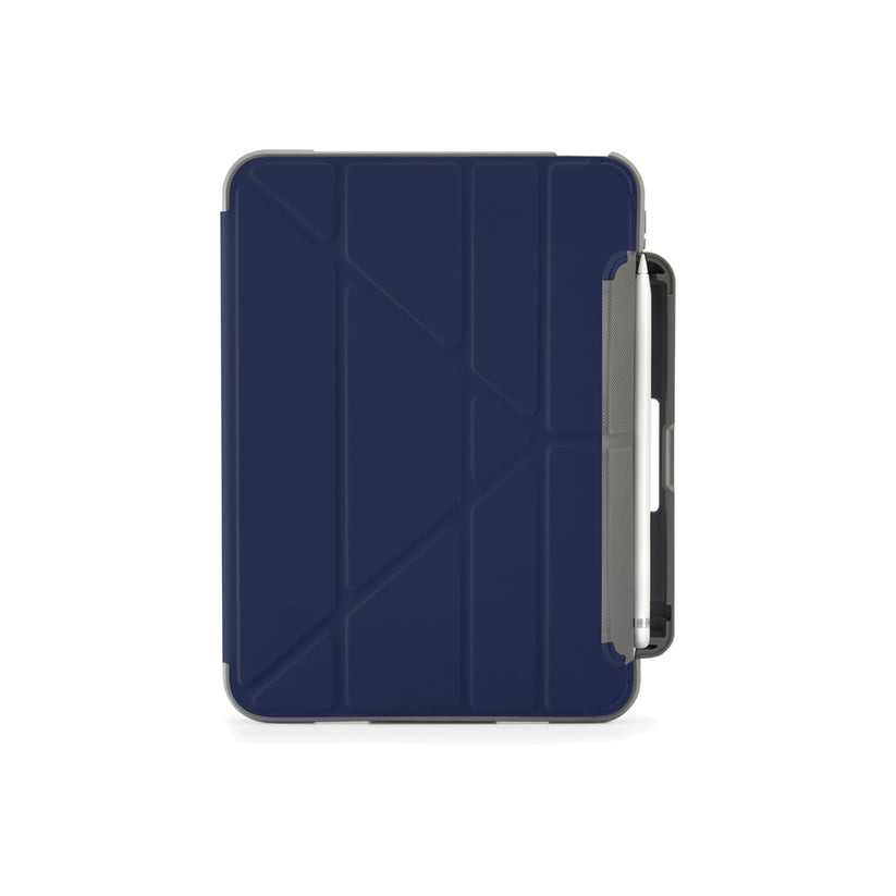 Polohovatelné pouzdro pro iPad 10. gen Pipetto Origami Pencil Shield - tmavě modré - iSTYLE CZ