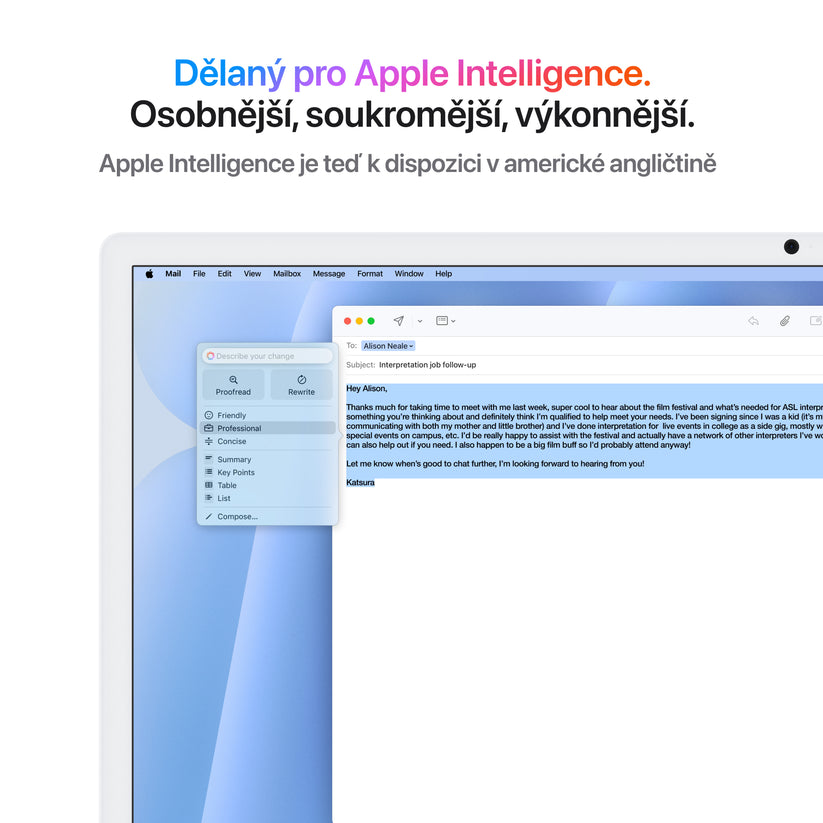 iMac 24“ 4.5K displej, Apple M4 8jádrové CPU, 8jádrové GPU, 16GB, 256GB SSD, CZ - modrý