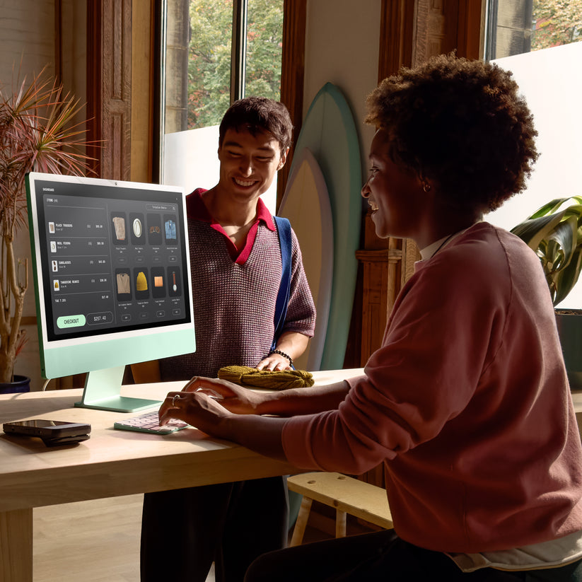 iMac 24“ 4.5K displej, Apple M4 8jádrové CPU, 8jádrové GPU, 16GB, 256GB SSD, CZ - modrý