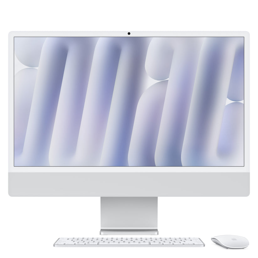 iMac 24“ 4.5K displej, Apple M4 8jádrové CPU, 8jádrové GPU, 16GB, 256GB SSD, CZ - stříbrný