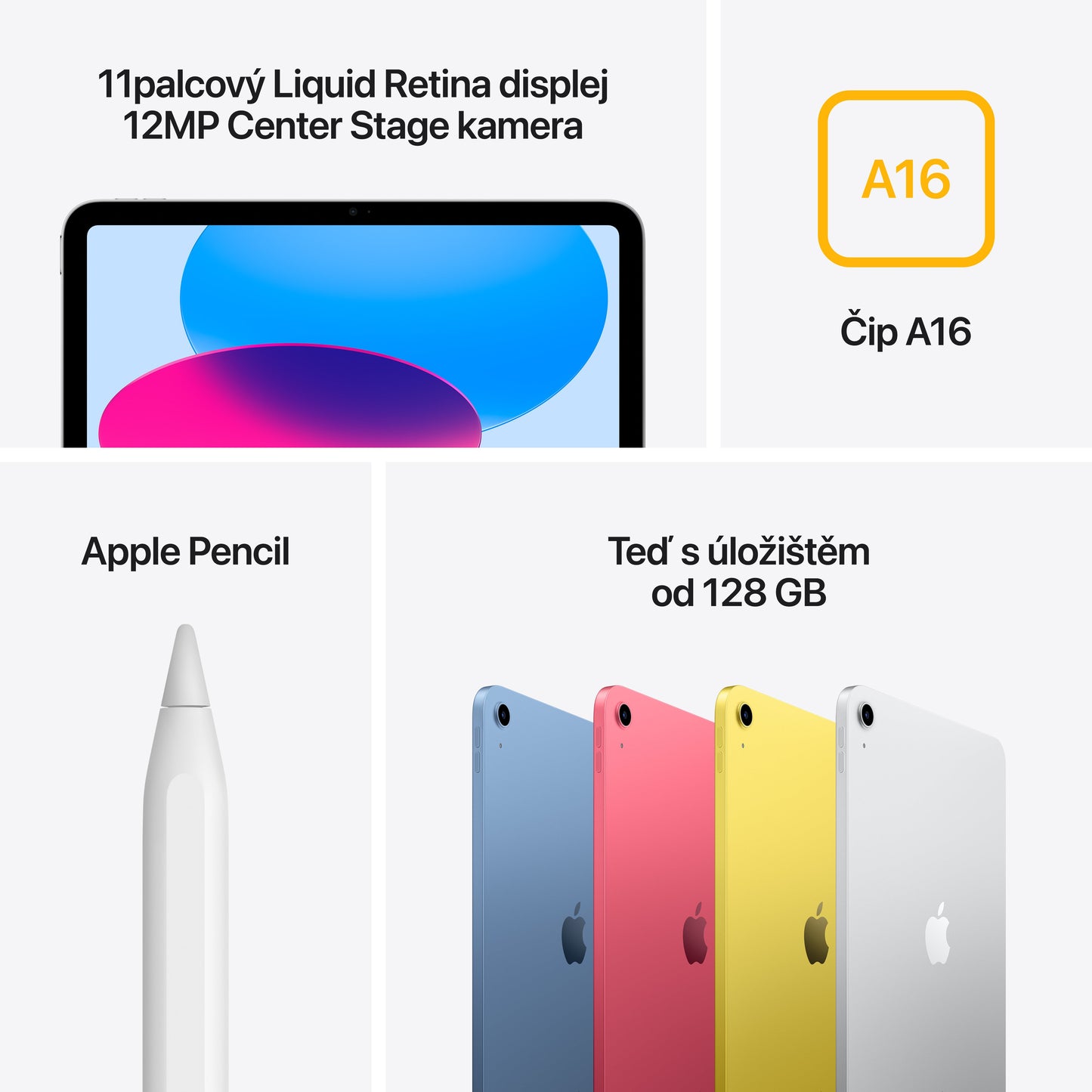 Apple 11palcový iPad Wi-Fi 128GB - stříbrný
