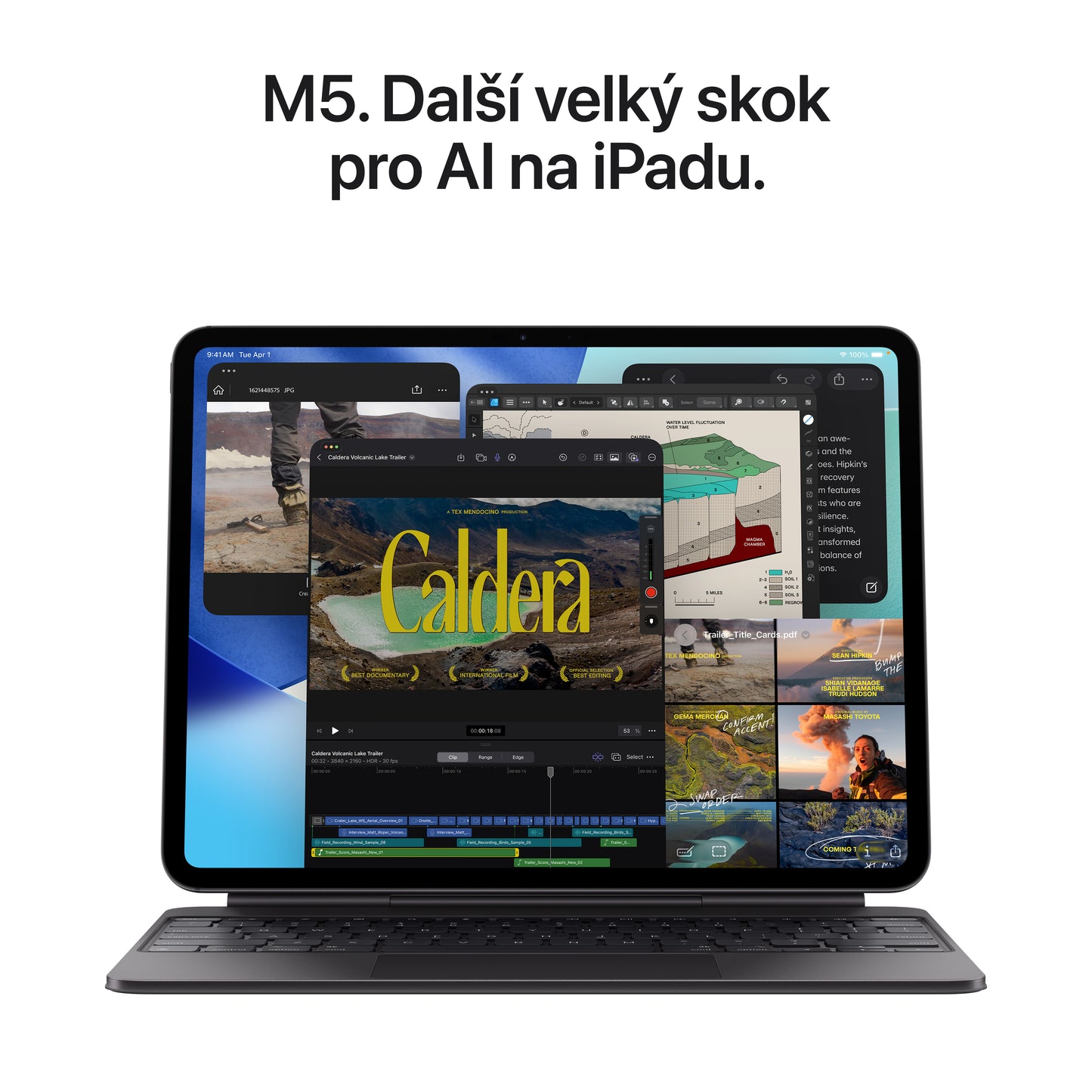 11palcový iPad Pro Wi-Fi + Cellular 1TB se standardním sklem - stříbrný