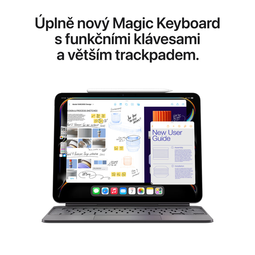 11palcový iPad Pro Wi-Fi 1TB se sklem s nanotexturou - stříbrný (otevřený) - iSTYLE.cz
