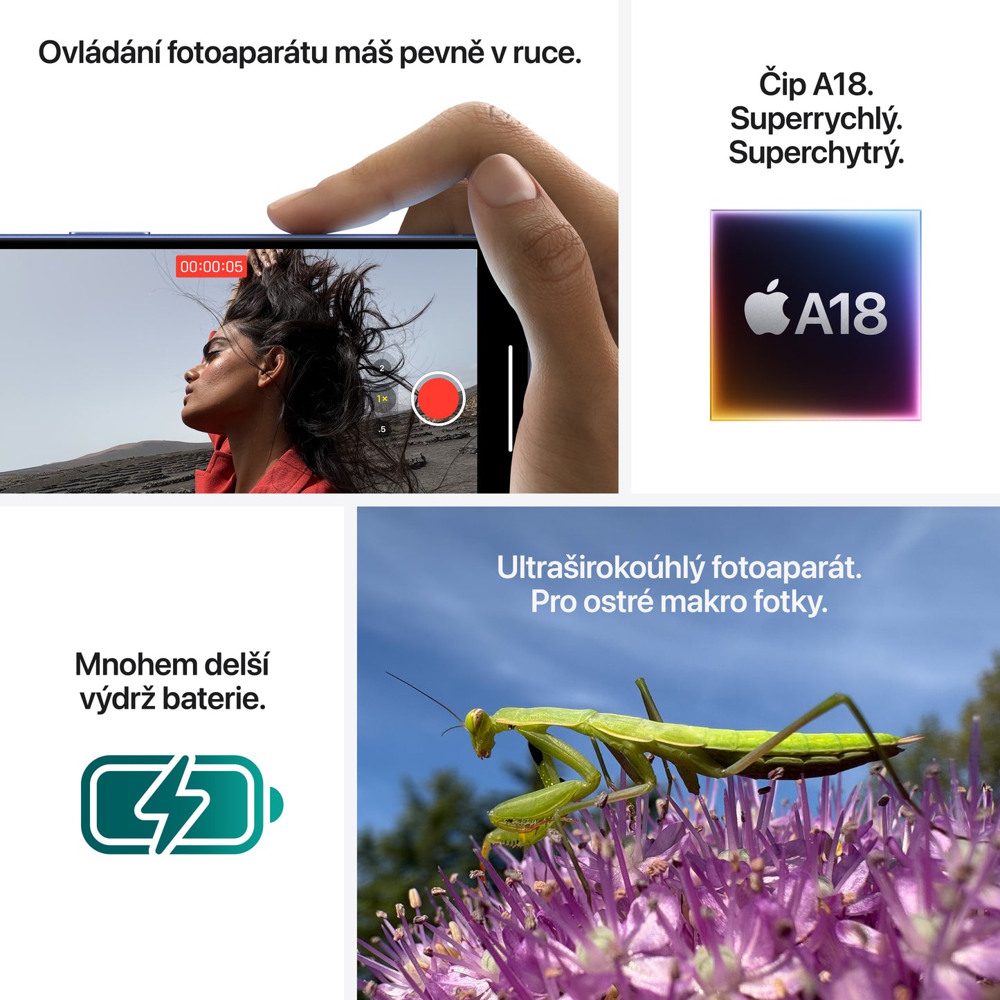 Apple iPhone 16 256GB - černý (renovovaný) - iSTYLE.cz