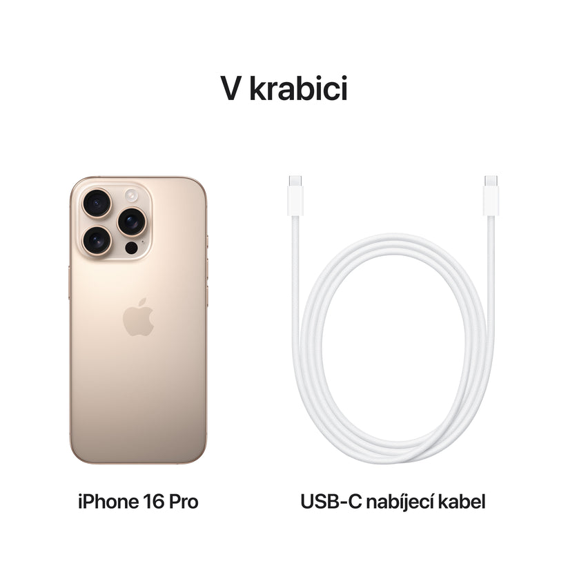 Apple iPhone 16 Pro 256GB - pouštně titanový (renovovaný) - iSTYLE.cz