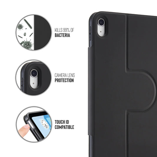 Kryt na iPad Air 13" Pipetto Origami No5 Rotating Folio Case - černý - iSTYLE CZ