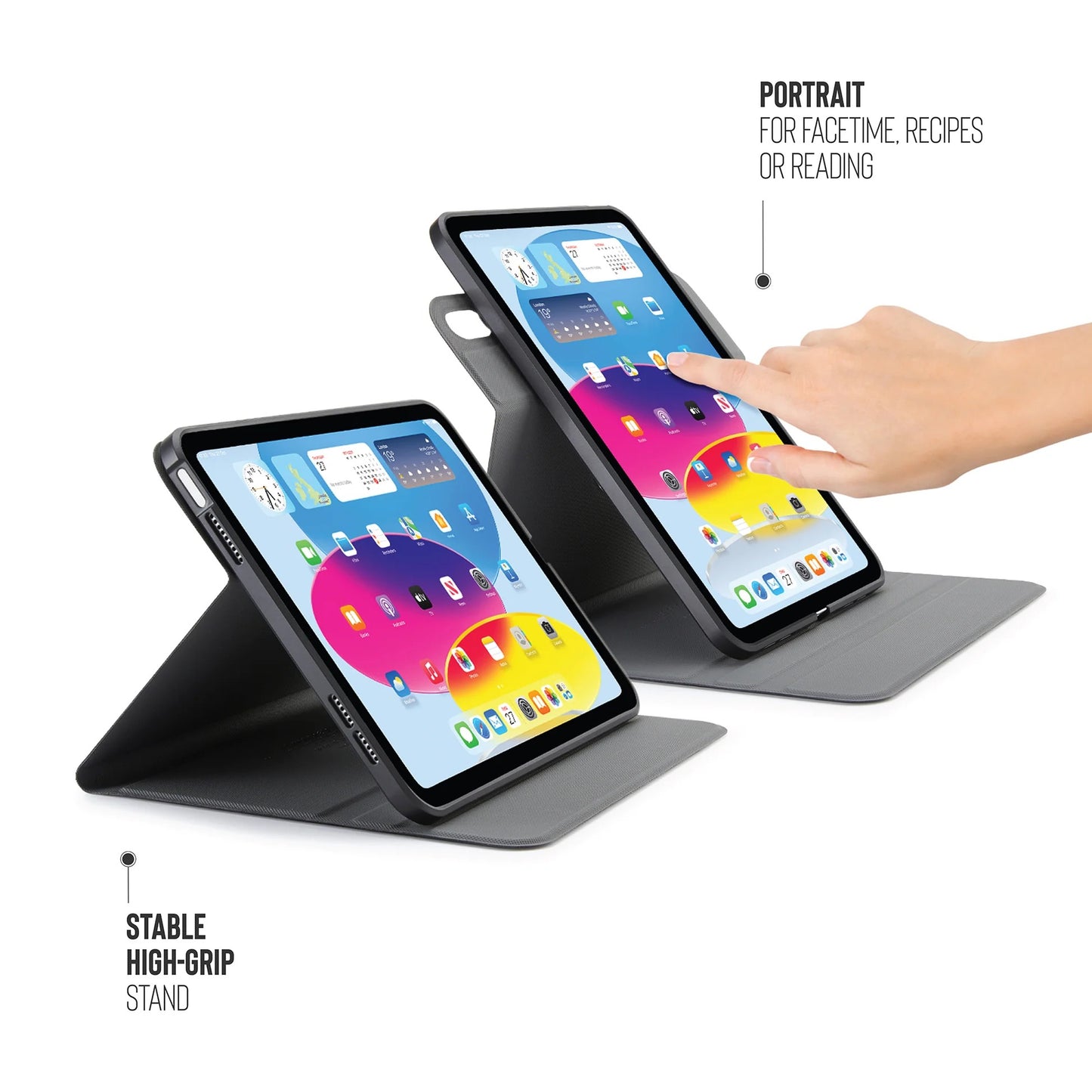 Kryt na iPad Air Pipetto Origami No5 Rotating Folio Case - černý - iSTYLE CZ