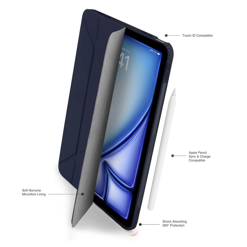 Kryt na iPad Air 13" Pipetto Origami No1 Original Case - tmavě modrý - iSTYLE CZ