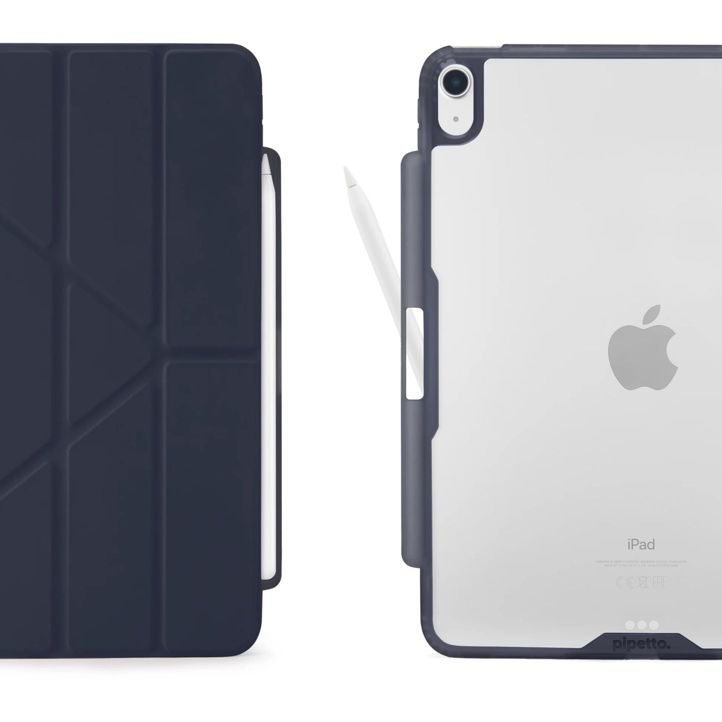 Kryt na iPad Air 13" Pipetto Origami No3 Pencil Case - tmavě modrý - iSTYLE CZ