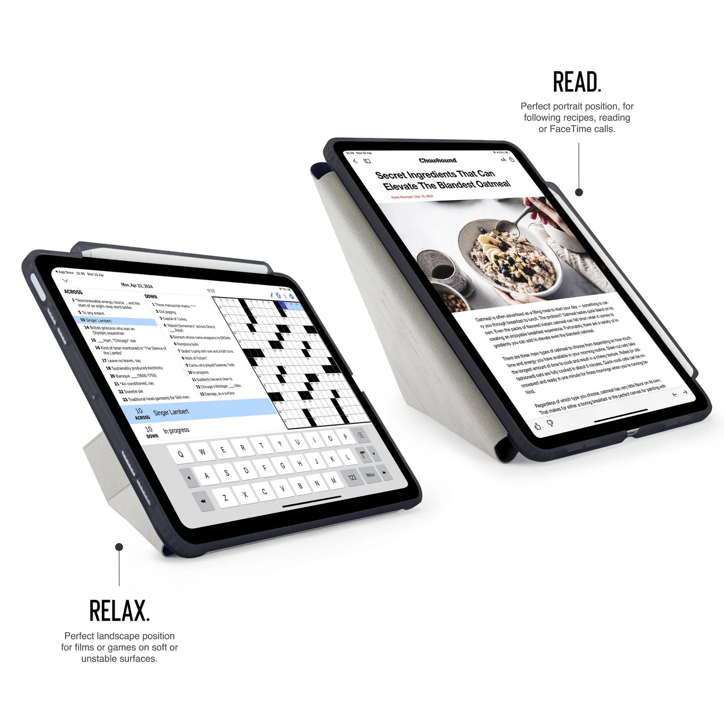 Kryt na iPad Air Pipetto Origami No3 Pencil Case - tmavě modrý - iSTYLE CZ
