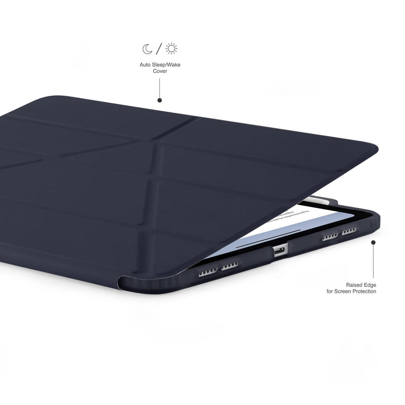 Kryt na iPad Air Pipetto Origami No3 Pencil Case - tmavě modrý - iSTYLE CZ