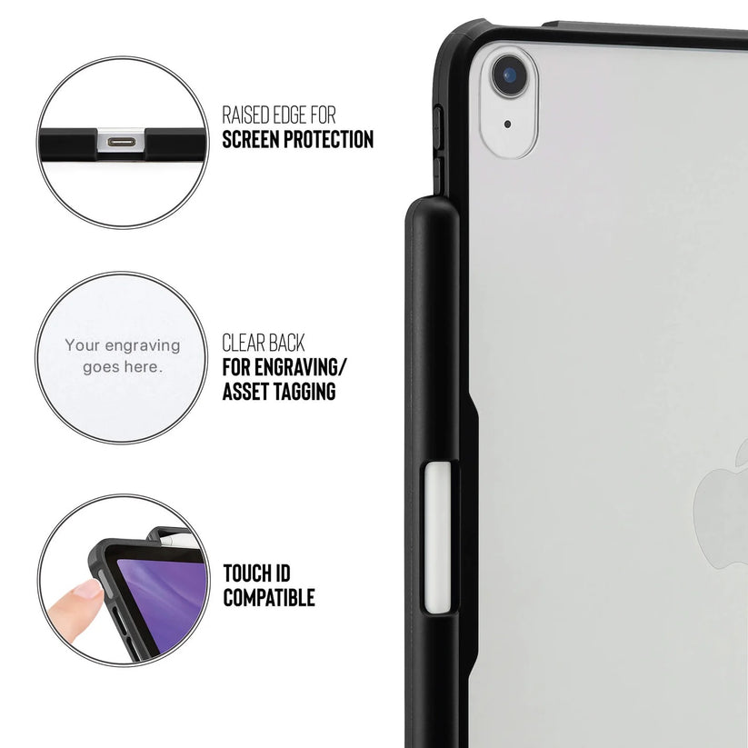 Kryt na iPad Air Pipetto Origami No3 Pencil Case - černý - iSTYLE CZ