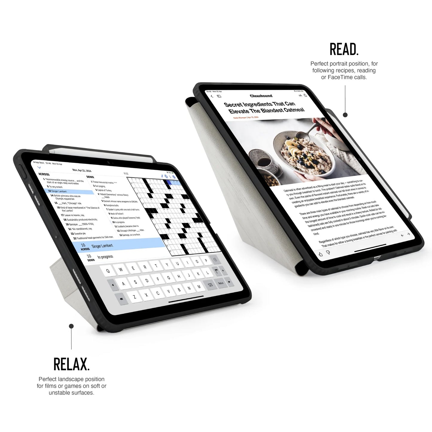 Kryt na iPad Pro 13" Pipetto Origami No3 Pencil Case - černý - iSTYLE CZ