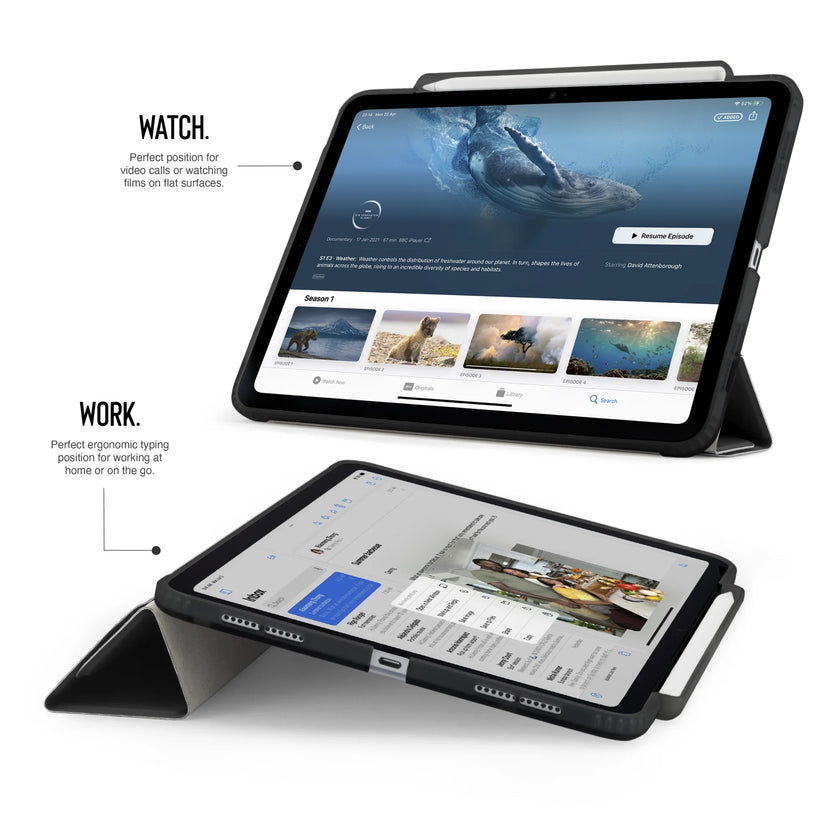 Kryt na iPad Pro 11" Pipetto Origami No3 Pencil Case - černý - iSTYLE CZ