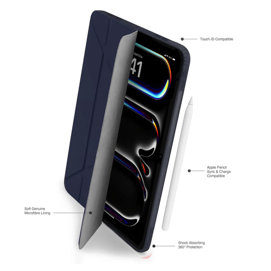 Kryt na iPad Pro 11" Pipetto Origami No1 Original Case - tmavě modrý - iSTYLE CZ