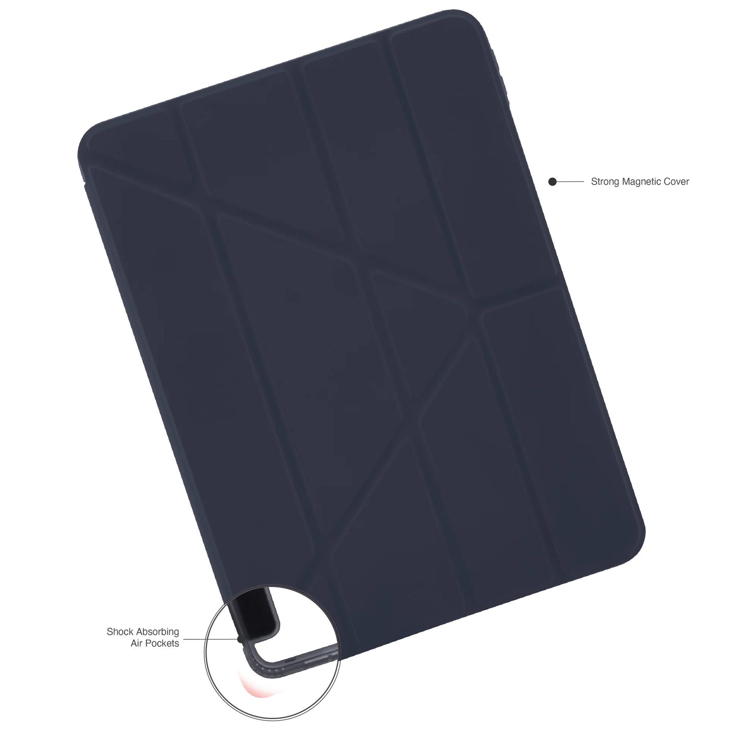Kryt na iPad Pro 13" Pipetto Origami No1 Original Case - tmavě modrý - iSTYLE CZ