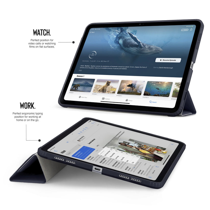 Kryt na iPad Pro 13" Pipetto Origami No1 Original Case - tmavě modrý - iSTYLE CZ