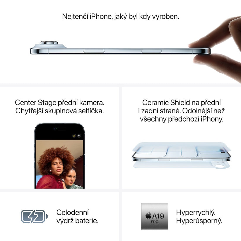 Apple iPhone Air 256GB - blankytně modrý (otevřený) - iSTYLE.cz