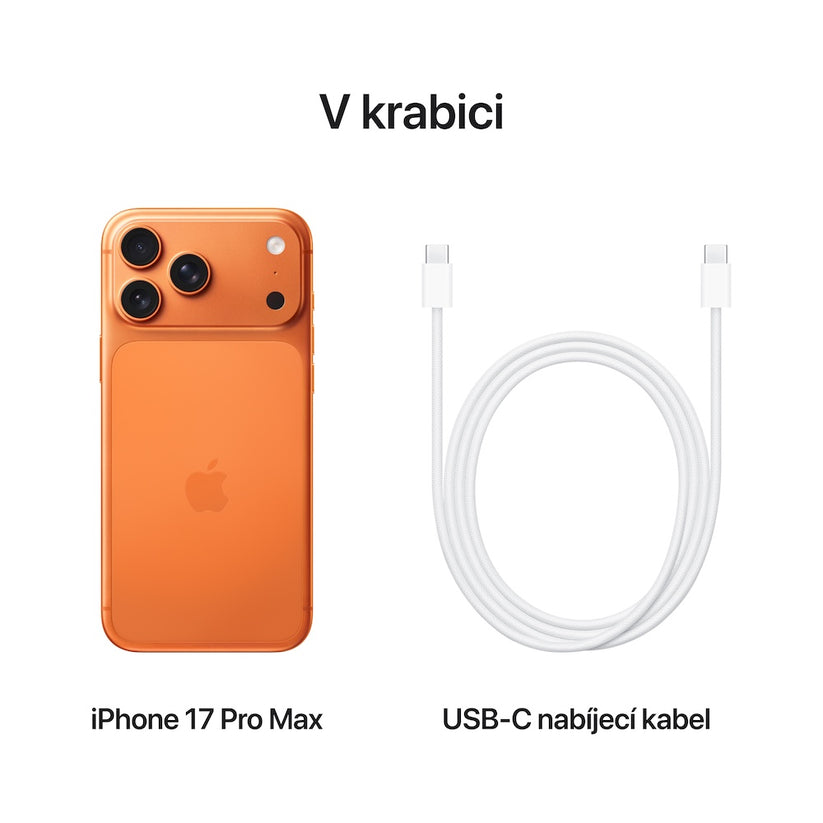 Apple iPhone 17 Pro Max 1TB - kosmicky oranžový (otevřený) - iSTYLE.cz