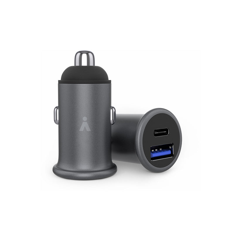 Duální nabíječka do auta iSTYLE 38W Pro Car Charger - vesmírně šedý - iSTYLE CZ