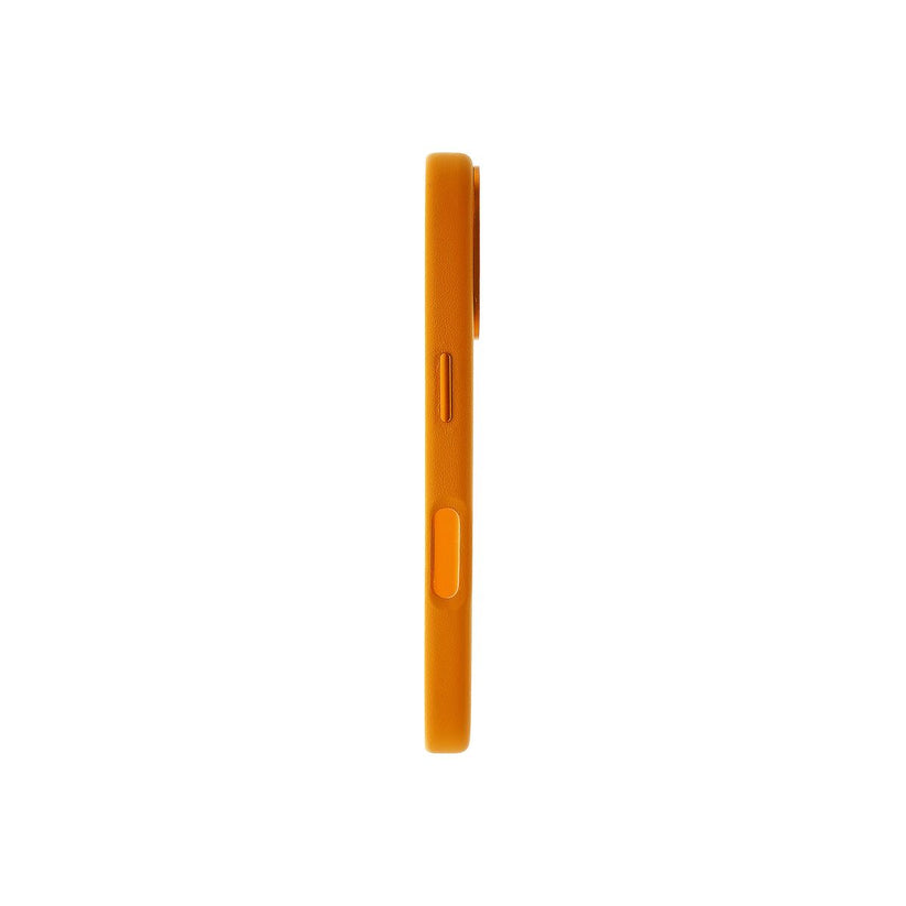 Kožený MagSafe kryt pro iPhone 16 Pro Dviced – oranžový - iSTYLE CZ