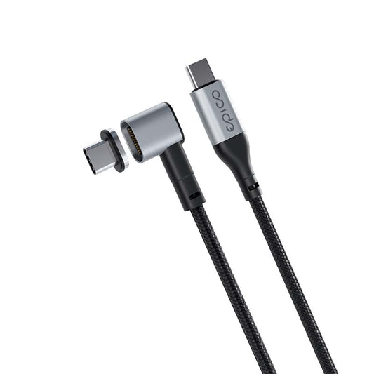 Magnetický opletený datový kabel USB-C na USB-C Epico - šedý - iSTYLE CZ