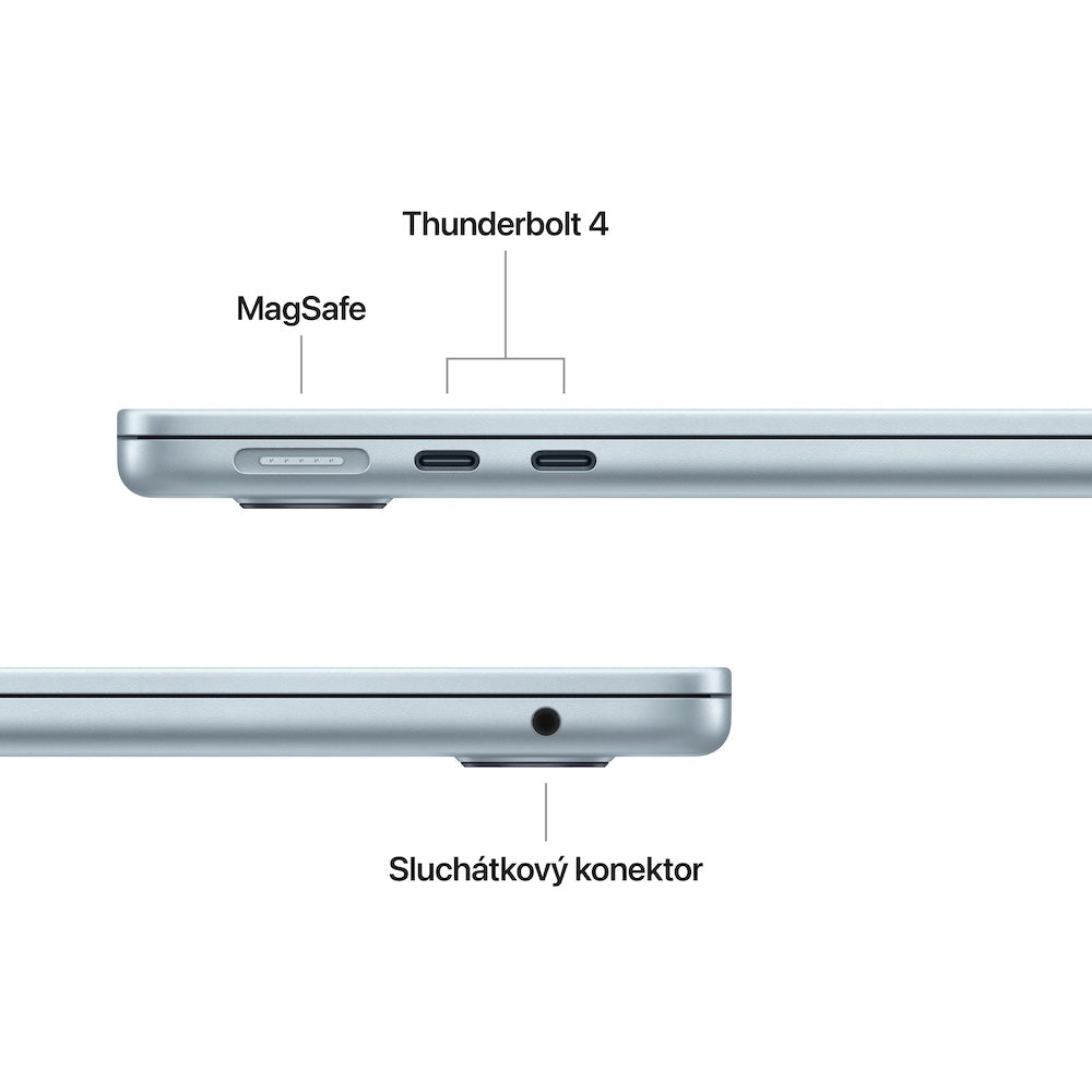 MacBook Air 13,6", Apple M4 10jádrové CPU, 8jádrové GPU, 16GB, 256GB SSD, CZ - blankytně modrý (otevřený) - iSTYLE.cz
