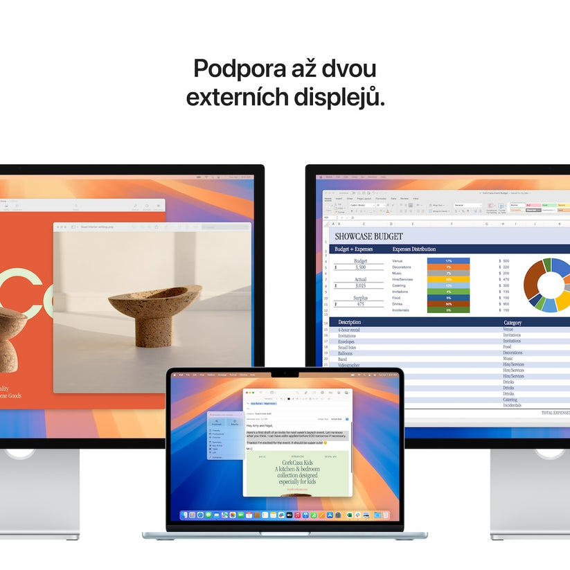 MacBook Air 13,6", Apple M4 10jádrové CPU, 8jádrové GPU, 16GB, 256GB SSD, CZ - blankytně modrý (otevřený) - iSTYLE.cz
