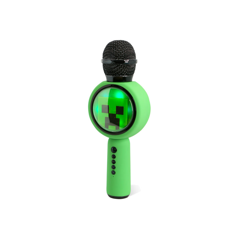 Bezdrátový dětský mikrofon OTL PopSing LED Minecraft - iSTYLE CZ