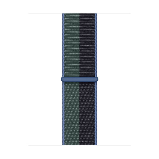 Apple Watch 38/40/41 mm půlnočně modrý / eukalyptový provlékací sportovní řemínek - iSTYLE.cz