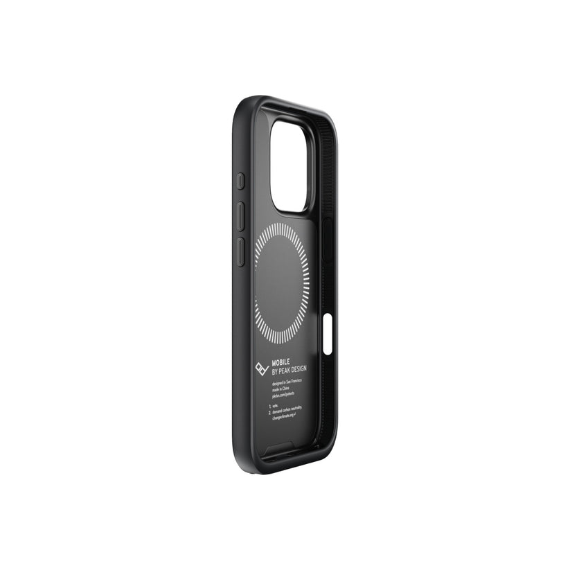 Kryt pro iPhone 16 Pro Peak Design Mobile Everyday Clarino Case - černý - iSTYLE CZ