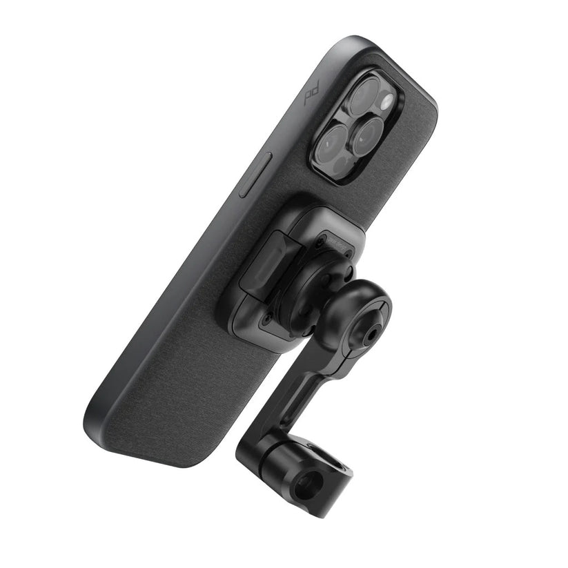 Držák s pojistkou na zrcátka a nabíjením Peak Design Mobile Motorcycle Mirror Mount - černý - iSTYLE CZ