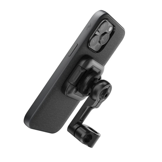 Držák s pojistkou na zrcátka a nabíjením Peak Design Mobile Motorcycle Mirror Mount - černý - iSTYLE CZ