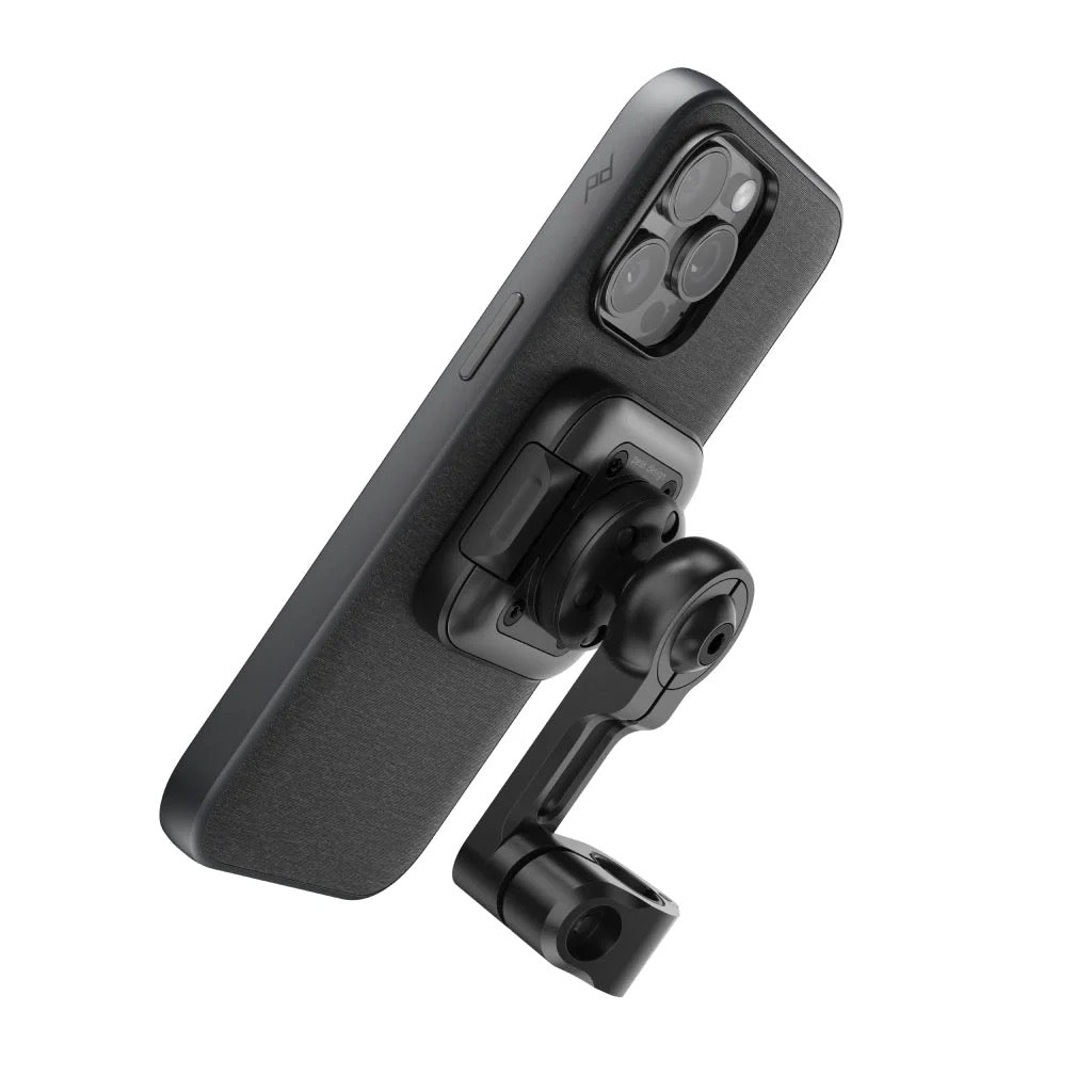 Držák s pojistkou na zrcátka Peak Design Mobile Motorcycle Mirror Mount - černý - iSTYLE CZ