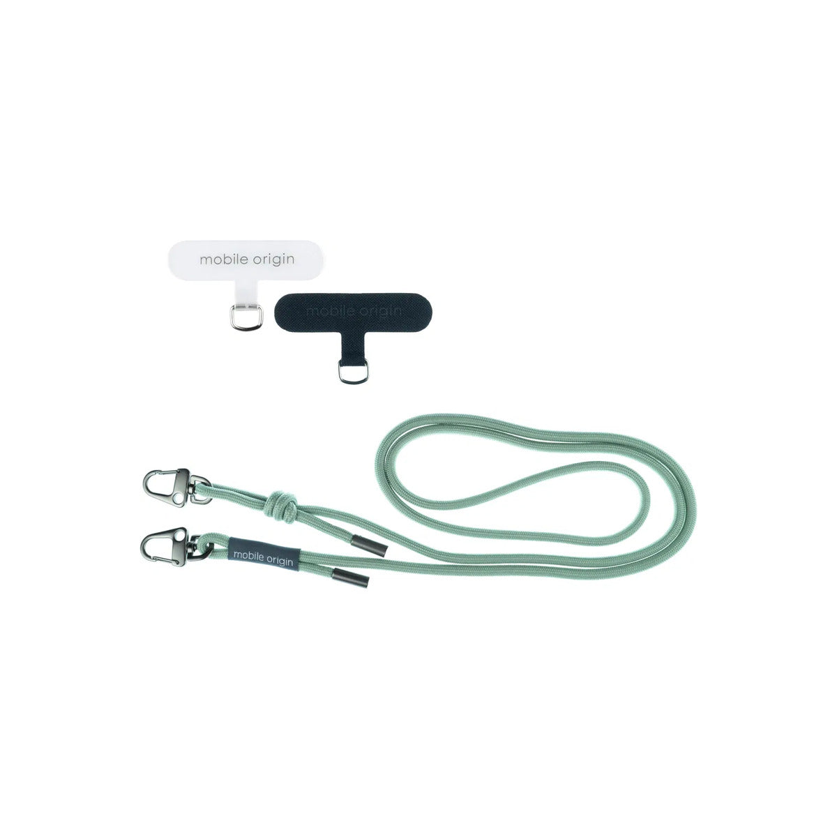 6mm šňůrka na telefon Mobile Origin Lanyard rope 82 - 163cm - zelená - iSTYLE CZ