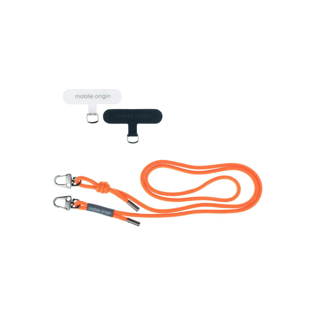6mm šňůrka na telefon Mobile Origin Lanyard rope 82 - 163cm - oranžová - iSTYLE CZ