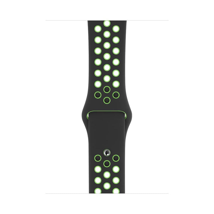 Apple Watch sportovní řemínek Nike 42/44/45/49 mm - černý / Lime Blast - iSTYLE CZ