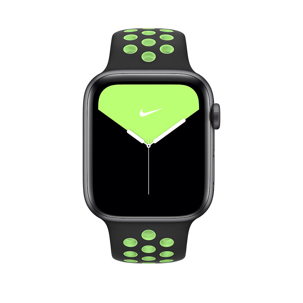 Apple Watch sportovní řemínek Nike 42/44/45/49 mm - černý / Lime Blast - iSTYLE CZ