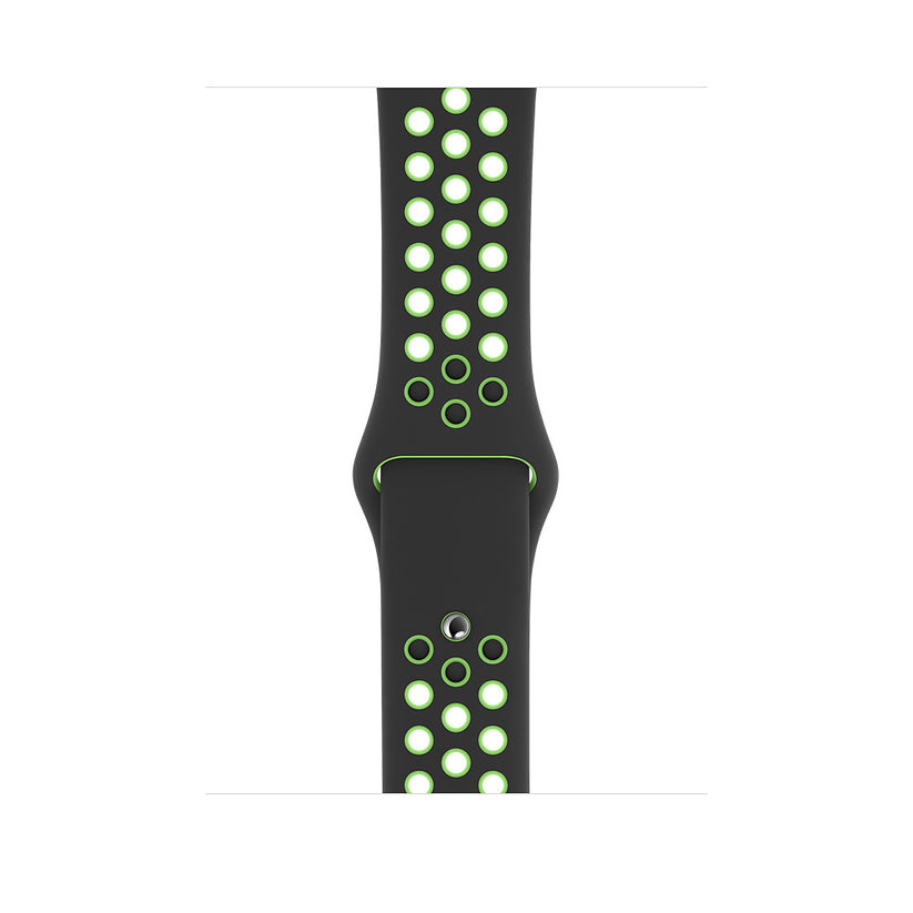 Apple Watch sportovní řemínek Nike 42/44/45/49 mm - černý / Lime Blast - iSTYLE CZ