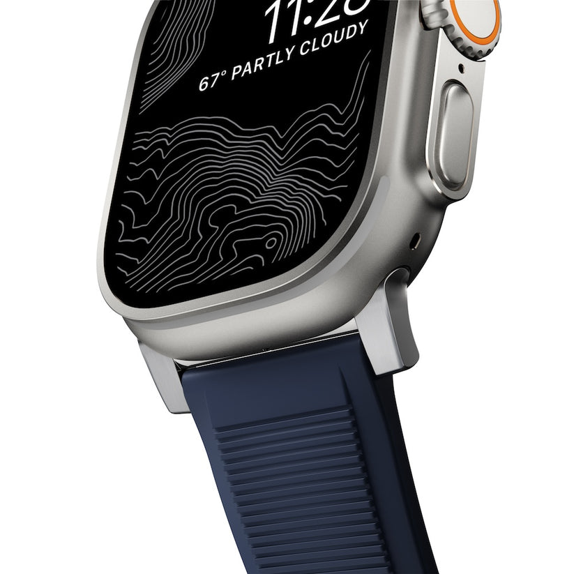 Řemínek pro Apple Watch 42/44/45/49 mm Nomad Rugged Strap - modrý - iSTYLE CZ