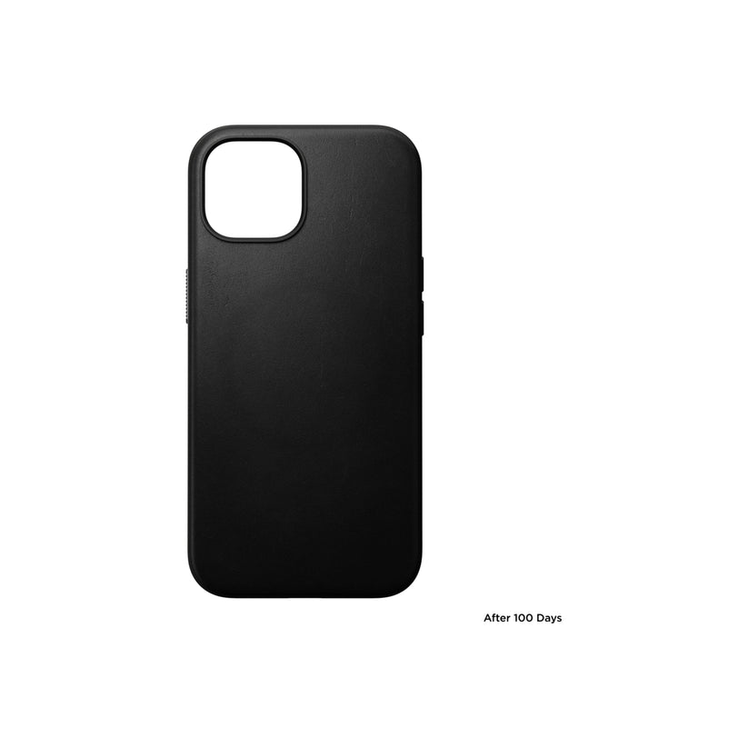 Kožený kryt pro iPhone 15 Plus Nomad Modern - černý - iSTYLE CZ