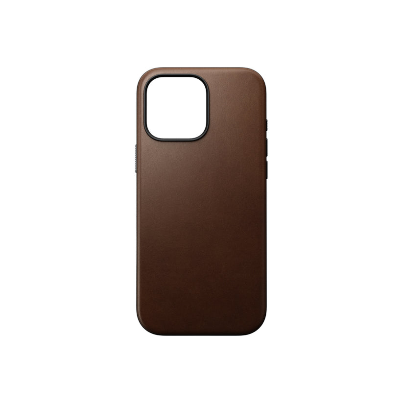 Kožený kryt pro iPhone 16 Pro Max Nomad Modern - hnědý - iSTYLE CZ