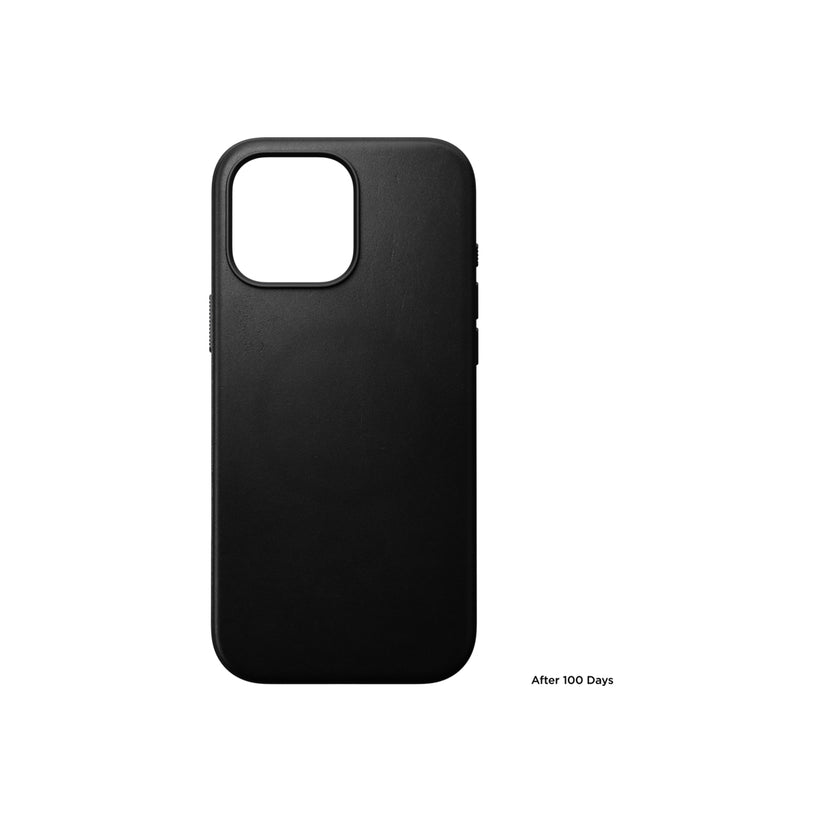 Kožený kryt pro iPhone 16 Pro Max Nomad Modern - černý - iSTYLE CZ