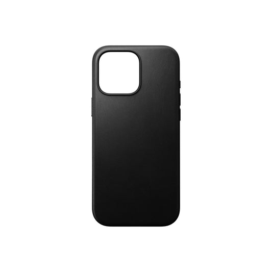 Kožený kryt pro iPhone 16 Pro Max Nomad Modern - černý - iSTYLE CZ
